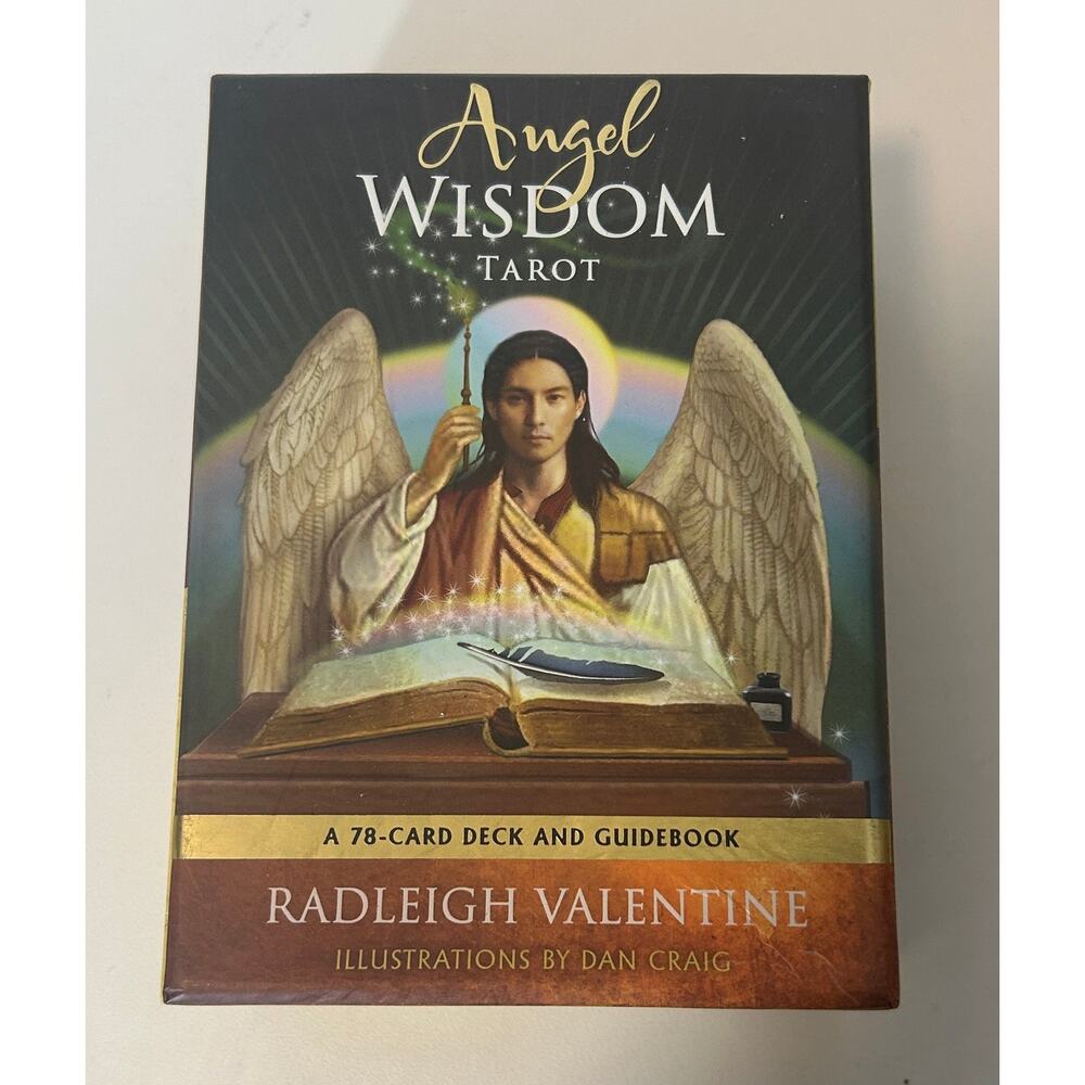 Angel Wisdom Tarot Deck – 78-Card Deck & Guidebook by Radleigh Valentine